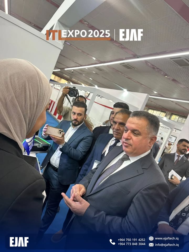 EJAF Technologies at ITL EXPO 2025 – Baghdad - Ejaf - EJAF Technologies continues its exciting journey at the ITEX Baghdad Exhibition! Visit our booth at Hall 5 to explore our innovative solutions in technology, energy, and industrial automation.